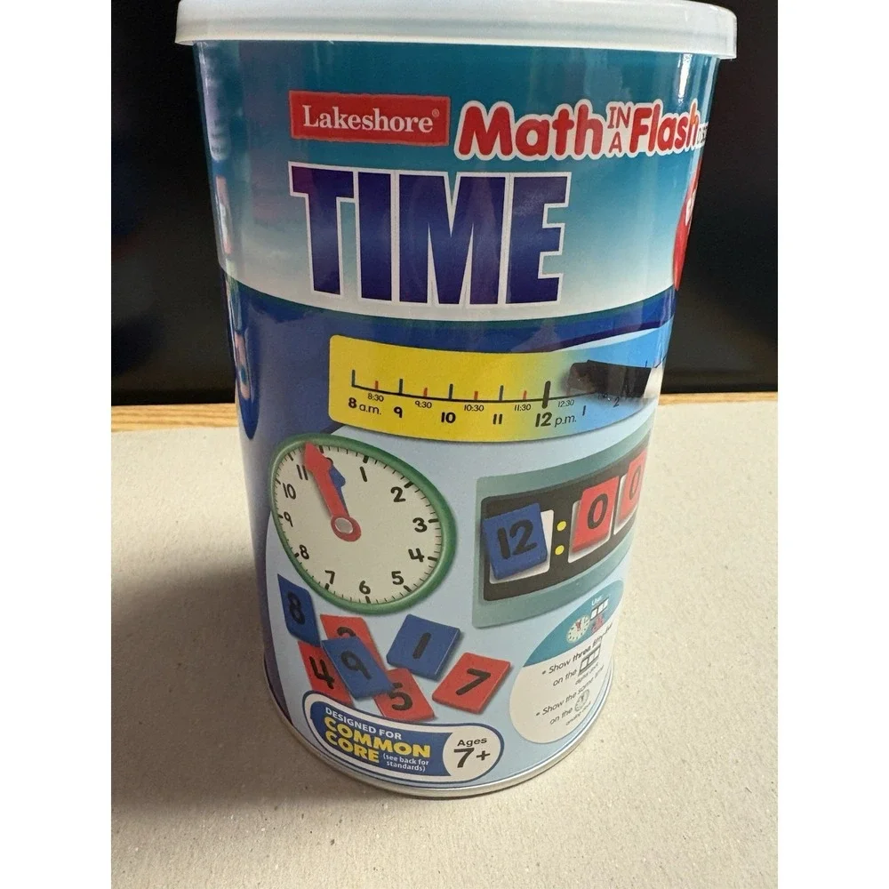Lakeshore Math In A Flash Discovery Can Time,  Place Value Grade 2 Common Core